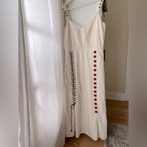 Marlene Birger gorgeous and unique midi dress fits like XS